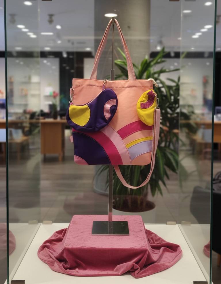 Bolso upcycling Mad Smile